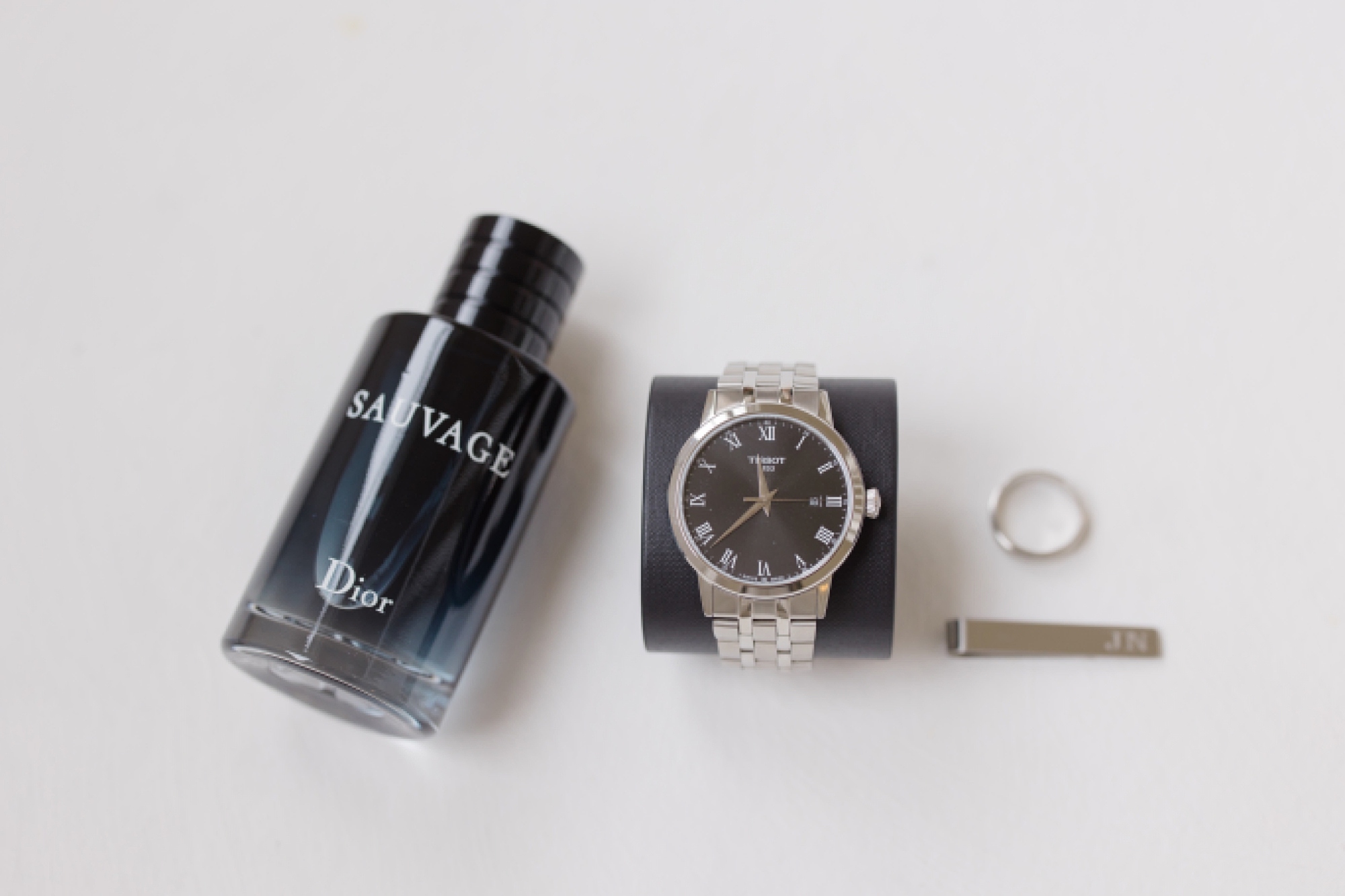 groom's watch and cologne 